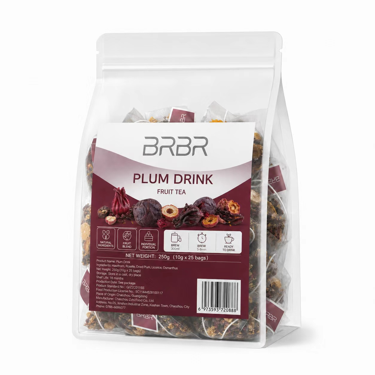 Plum Fruit Tea Bags